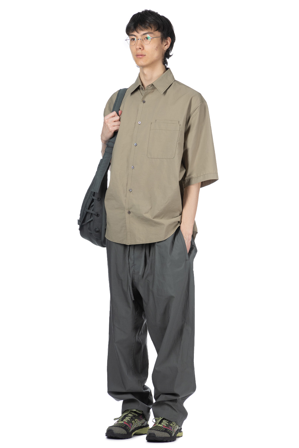 Lemaire - Double Pocket SS Shirt - Dusty Khaki